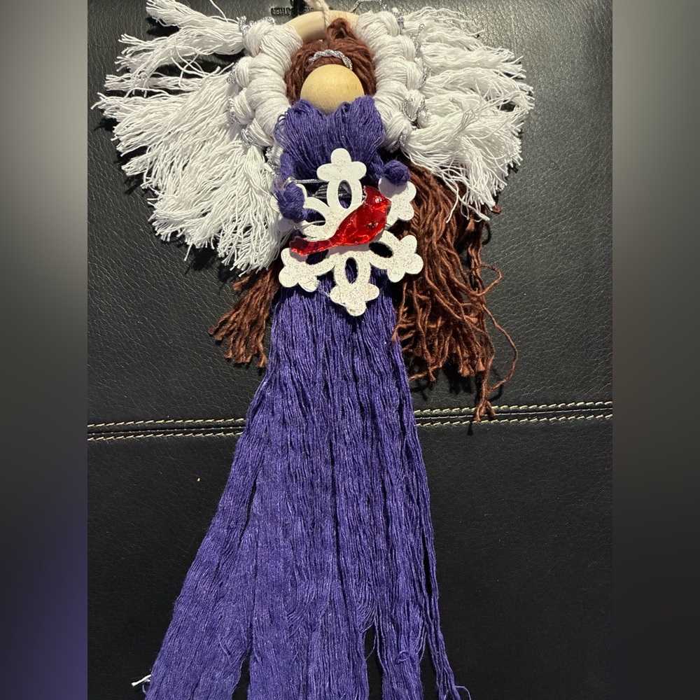 Handcrafted Purple Angel